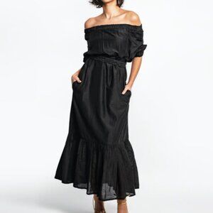 MIRTH black dress off the shoulder